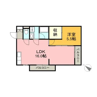 メゾンマキセキ【1階】の間取り