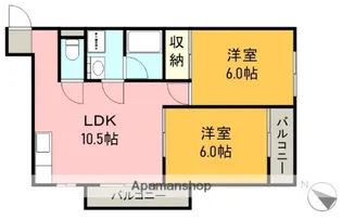 メゾンマキセキ【3階】の間取り