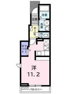 ラポールカメリア【1階】の間取り