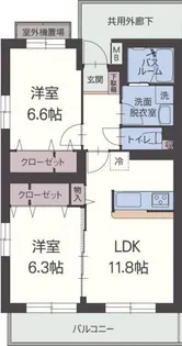 ペアーフィールドB【1階】の間取り