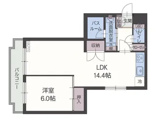 リバーウォーク【2階】の間取り