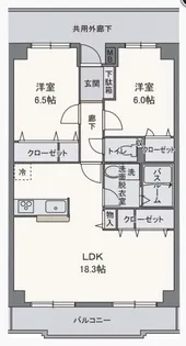 サンセール【6階】の間取り