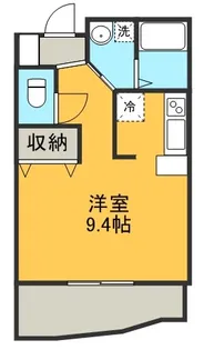 パセオ桜川【4階】の間取り