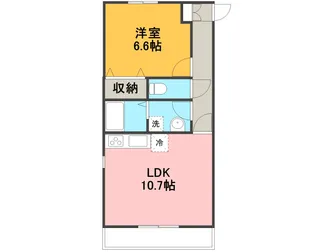 グリーンヒルズWEST I【1階】の間取り