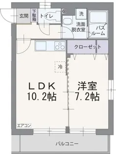 フィールドコート ペルラ【3階】の間取り