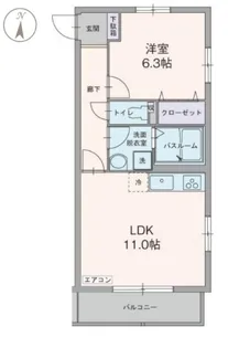 グラン コアン【1階】の間取り