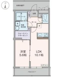 グラン コアン【1階】の間取り