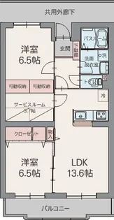 パラッツォ トガリーゼ【5階】の間取り