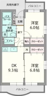 アビタシオンB【2階】の間取り