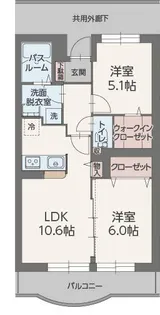 ブルーローズ【4階】の間取り
