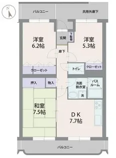シレンシオ パティオ【1階】の間取り