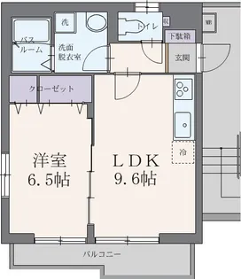フィールドコート アリア【A 201号室】の間取り