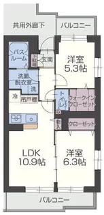 ブルーローズⅡ【3階】の間取り