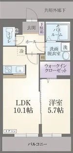 ボウヴェール徳倉C【3階】の間取り