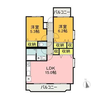 アウローラ桜堤【4階】の間取り
