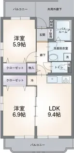 コンフォート荻素【1階】の間取り