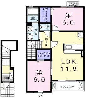 アイファ【2階】の間取り