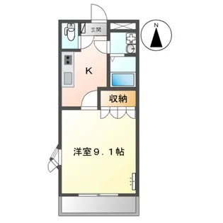 ファンタジーKⅡ【1階】の間取り
