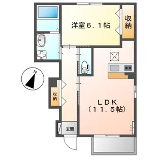 マンダリンヴィルⅢ【1階】の間取り