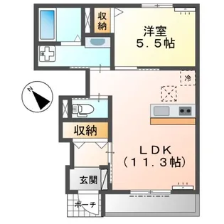 サンハイムⅤ【1階】の間取り