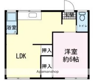 コーポ・ア・コポ柳下【1階】の間取り