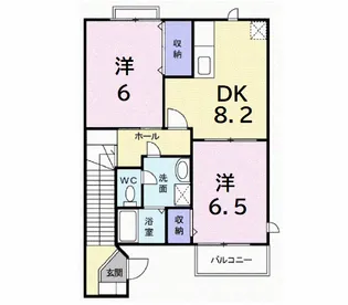 ヴィラパラスト【2階】の間取り