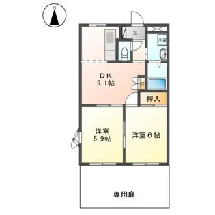 プログレス【103号室】の間取り