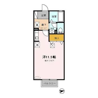 M STAGE SAE(エムステージサエ)【105号室】の間取り