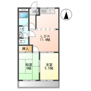 グランドパレス長泉A【1階】の間取り