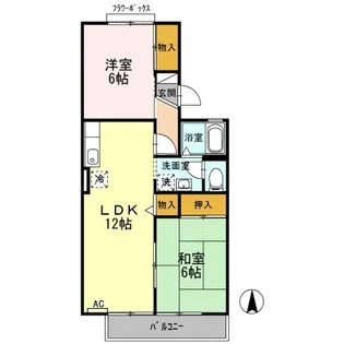 セジュールU【2階】の間取り