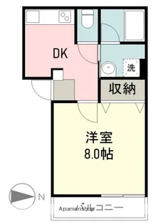 ESTATE【201号室】の間取り