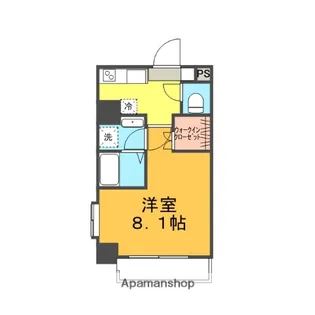 ハピデンス西本町【8階】の間取り