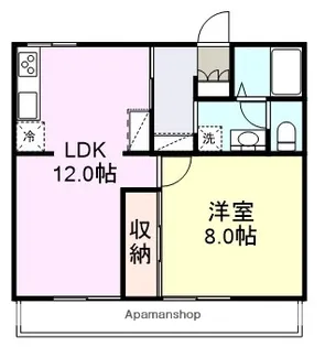 フラットルミエール【1階】の間取り