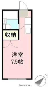 メゾン幸原【202号室】の間取り