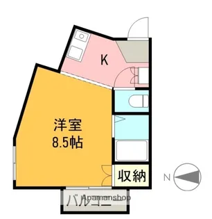 フラットリットシライ【2階】の間取り