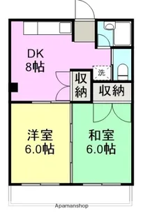 山之尻マンション【302号室】の間取り