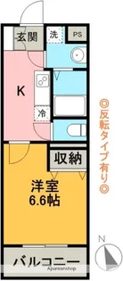 グランピュア・カミヤ【508号室】の間取り