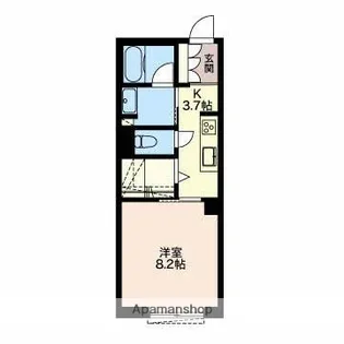 el alivio東本町【1階】の間取り