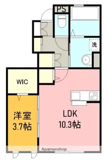 VISTA FUJIMI【103号室】の間取り