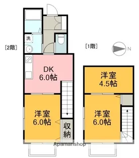 オオツカハイツ【1階】の間取り