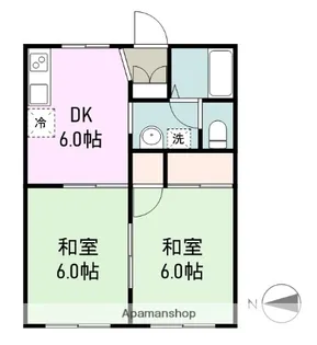 ロワイムアライ【1階】の間取り