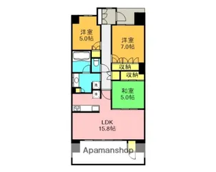 シャリエ長泉参番館【2階】の間取り
