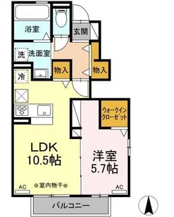 COZIER HOUSE【1階】の間取り