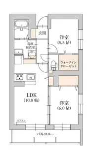 プラシード【4階】の間取り