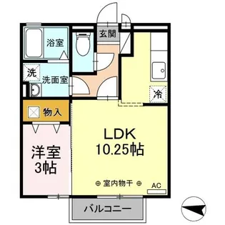 サニーヒルズ【1階】の間取り