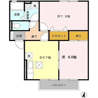 グランシャリオ M1【1階】の間取り