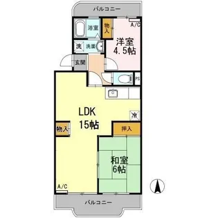 ノーブル高橋【1階】の間取り