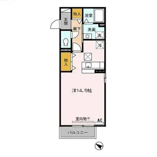 セジュール コットン【1階】の間取り