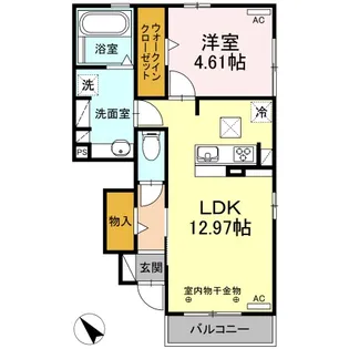 HiGrande秀(ハイグランデヒデ)【1階】の間取り