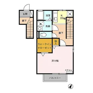 1Kの間取り画像